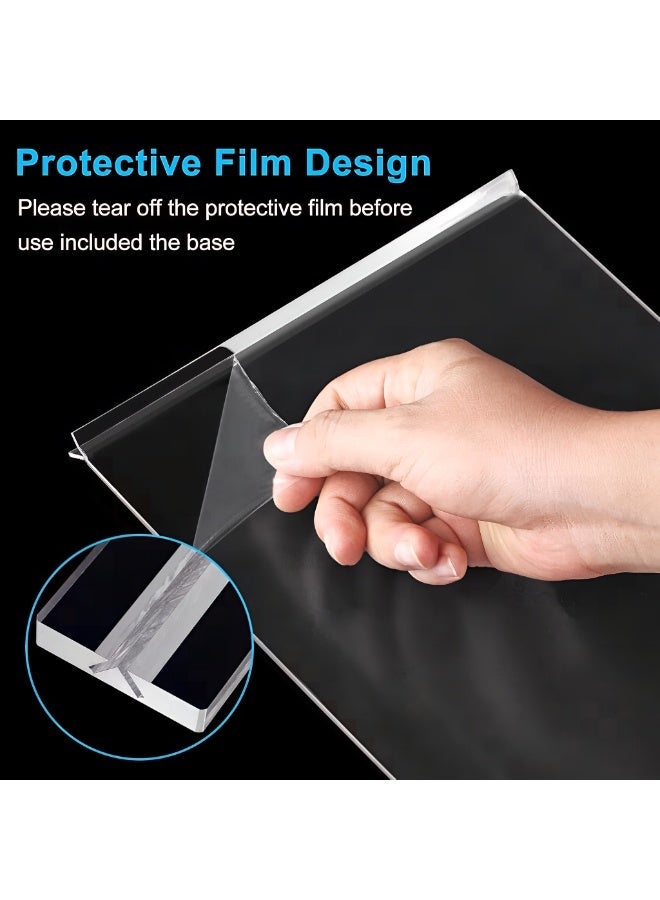TrustMate Acrylic Sign Holder A4, 2-Pack – Durable & Clear Double-Sided T-Shape Tabletop Display Stand, Premium Shatter-Resistant Menu & Ad Frame for Restaurants, Retail Stores, Promotions, Photo Display, Classroom & Office - Image 4